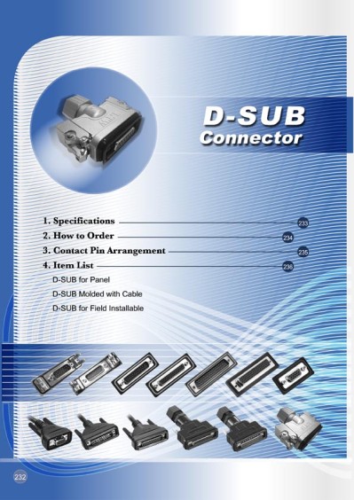 Catalogo Connettori D-SUB