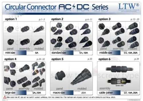 Catalogo Connettori Circulari AC-DC