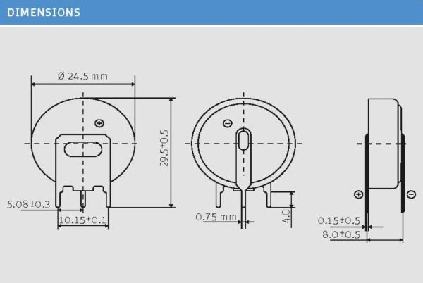 CR (Coin Type Lithium Manganese Dioxide Battery)