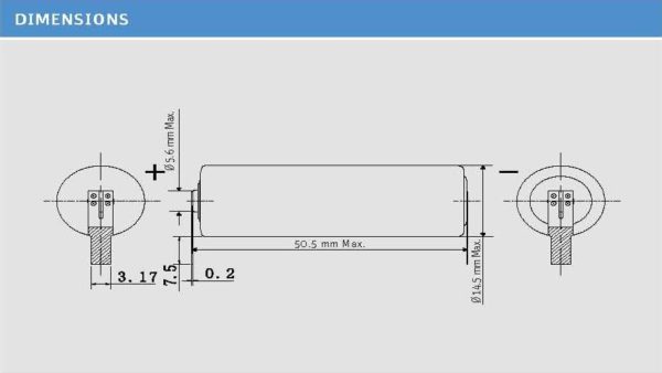 ER14505J-T Lithium Thionyl Chloride Batteries Cylindrical Cells